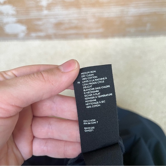 COS Tricot Ruched Gathered Sheath Dress Navy Career Classic Minimalist Womens S - Picture 5 of 5